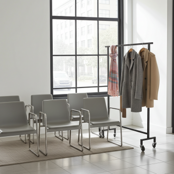 Wieszak Garderobiany LOFT na Kółkach 150cm